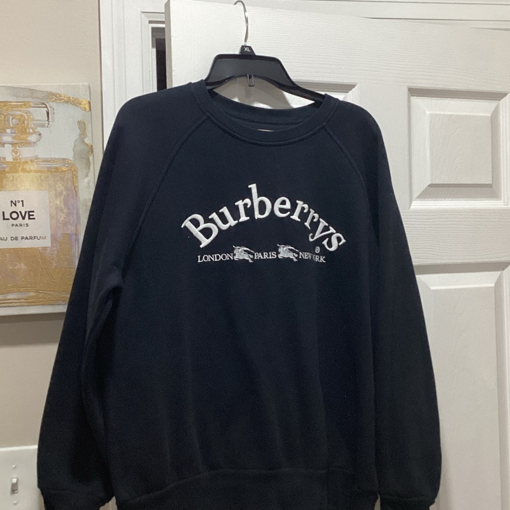 Burberry Navy Crewneck Sweater for women